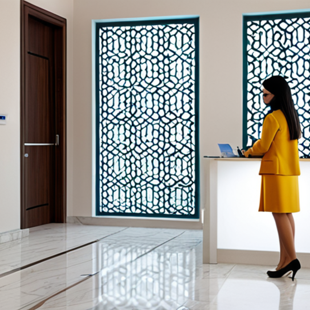 피부관리사의 새로운 기술 학습 전략 - Modern Beauty Clinic**

"A bright and airy beauty clinic reception area with Arabic geometric patter...