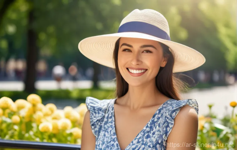 피부관리 제품 추천 및 리뷰 - "A tranquil woman in her early 30s, with a look of peaceful indulgence, is depicted in a softly lit,...