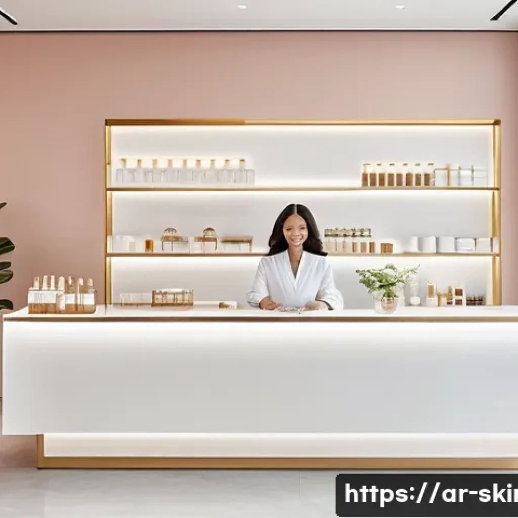 피부관리사의 클리닉에서의 일과 사례 - **Morning Ritual of Elegance:**
    A serene and impeccably clean modern skincare clinic in the earl...