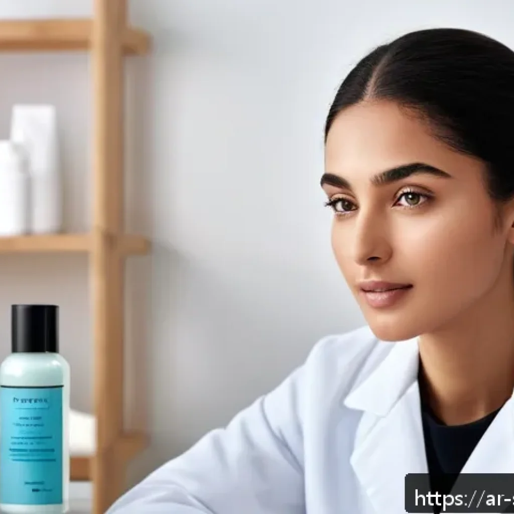 피부관리 실기 시험에서의 실수 피하기 - A professional skincare exam setting in a well-lit modern classroom designed for Arabic-speaking stu...